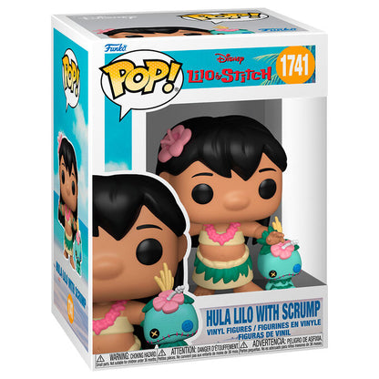 Figurine Funko POP! Disney Lilo & Stitch Hula Lilo with Scrump, vue 2