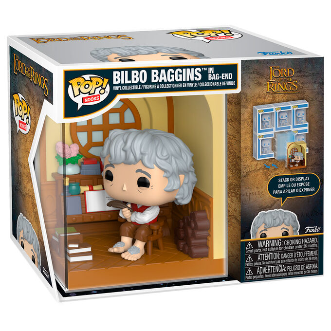 Figurine Funko POP! Nooks El Señor de los Anillos Bilbo Baggins in Bag End, vue 2