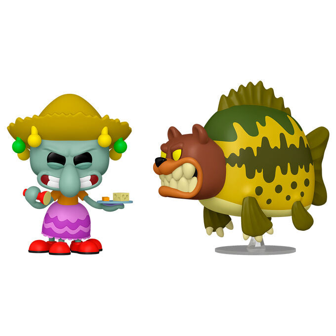 Figurine Funko POP! Blister 2 figuras POP Bob Esponja SquarePants Squidward & Sea Bear