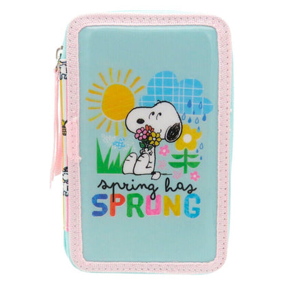 Trousse garnie triple Peanuts Snoopy