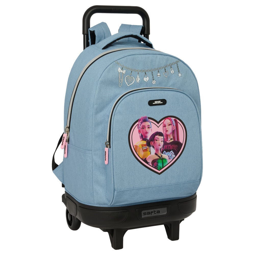 Cartable à roulettes Demon Hunters Kpop Huntrix compact 45 cm
