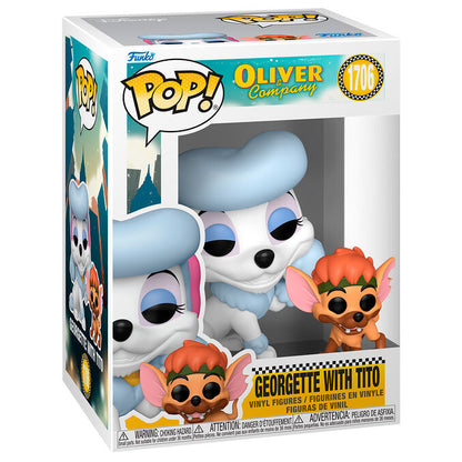 Figurine Funko POP! Disney Oliver & Company Georgette with Tito