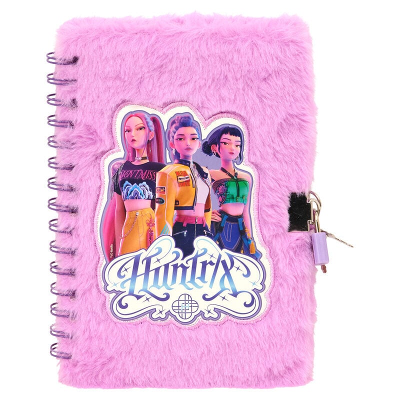 Cahier Kpop Demon Hunters Stationery padlock diary set