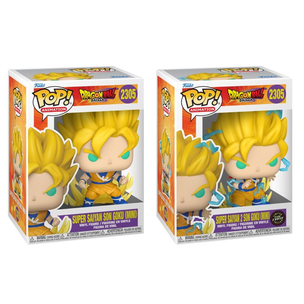Figurine Funko POP! Dragon Ball Daima Super Saiyan Son Goku Mini 5 + 1 Chase, vue 2