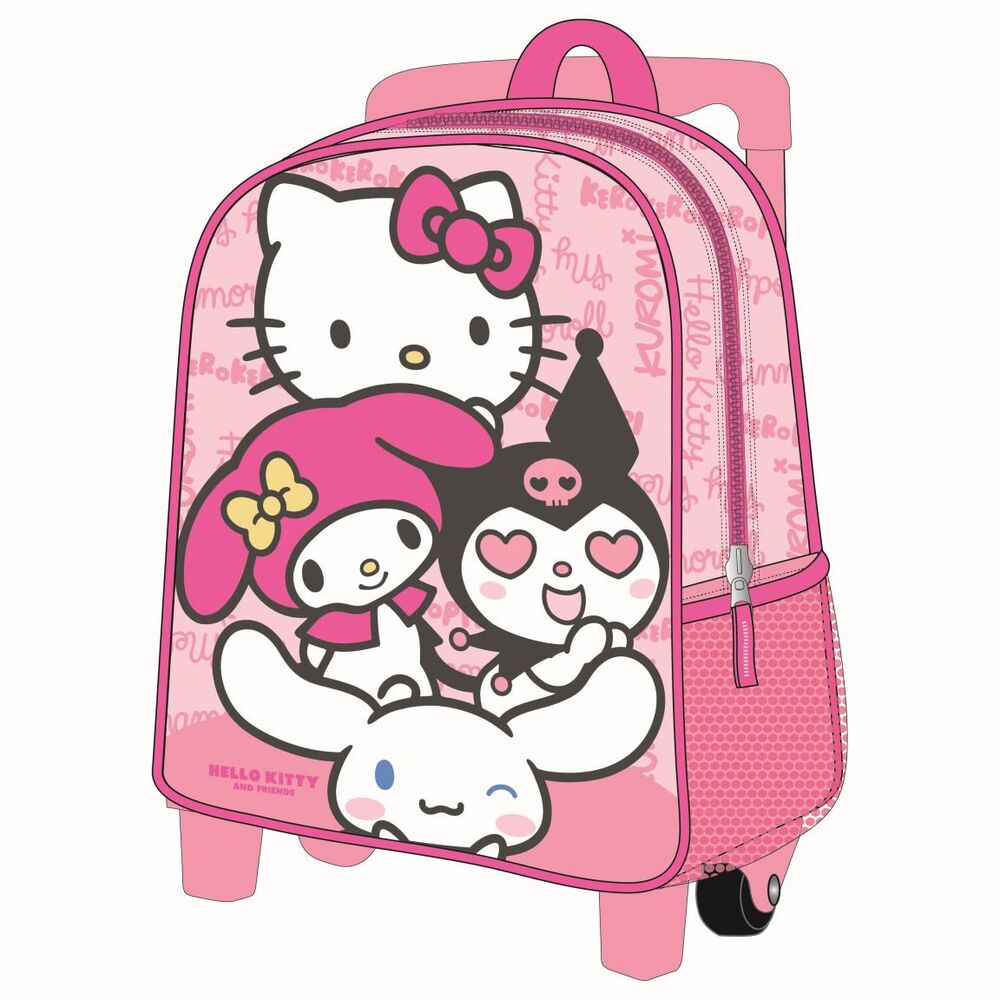 Cartable à roulettes 3D Hello Kitty and Friends 30 cm