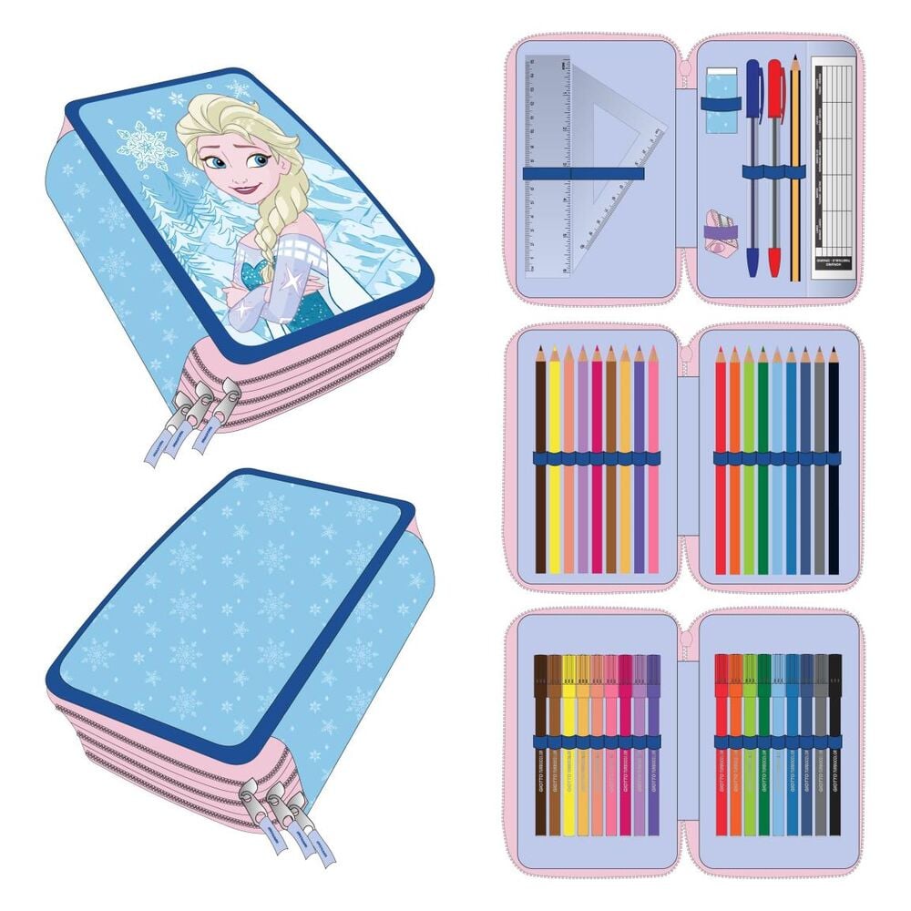 Trousse garnie triple Disney Frozen Elsa