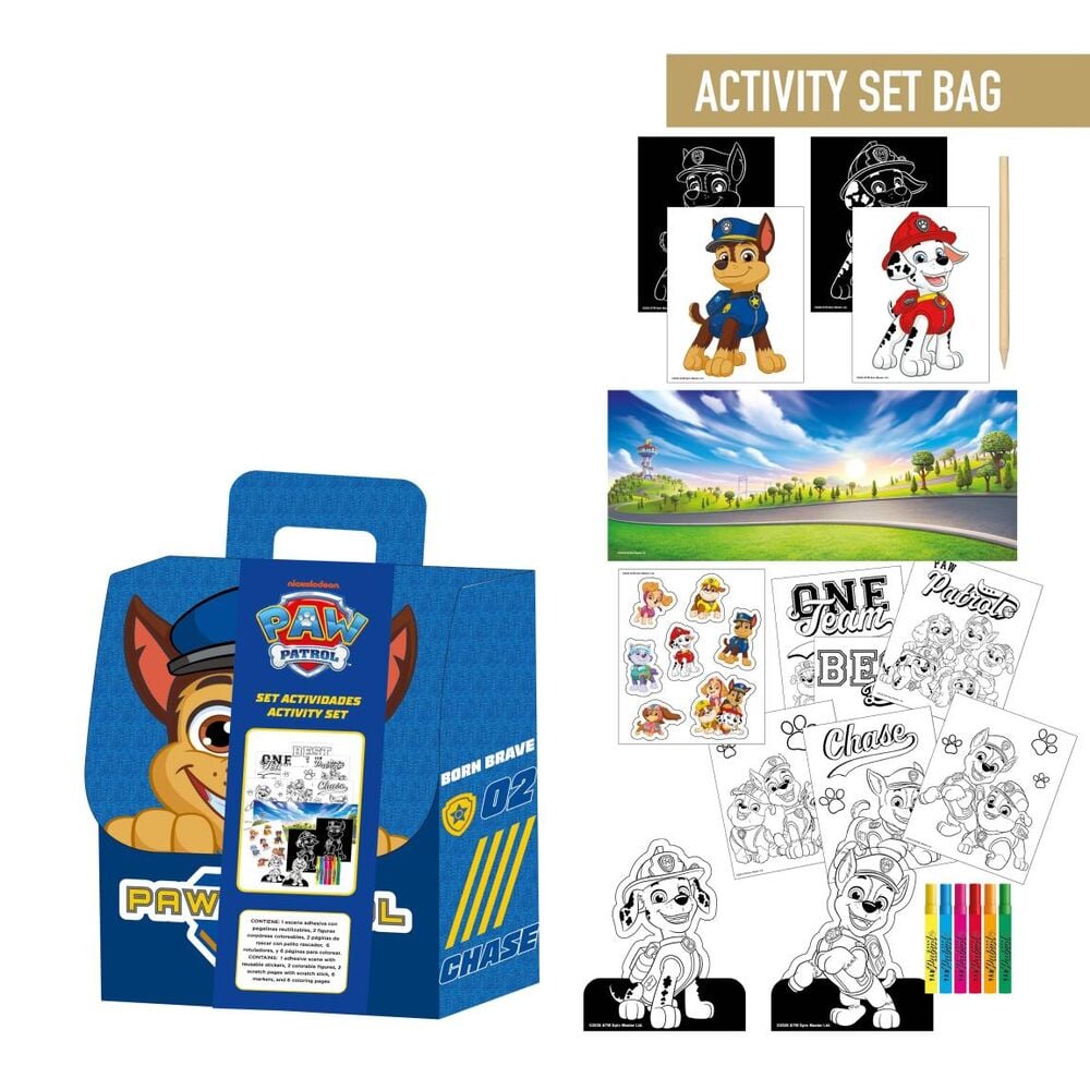 Coloriage Paw Patrol backpack set