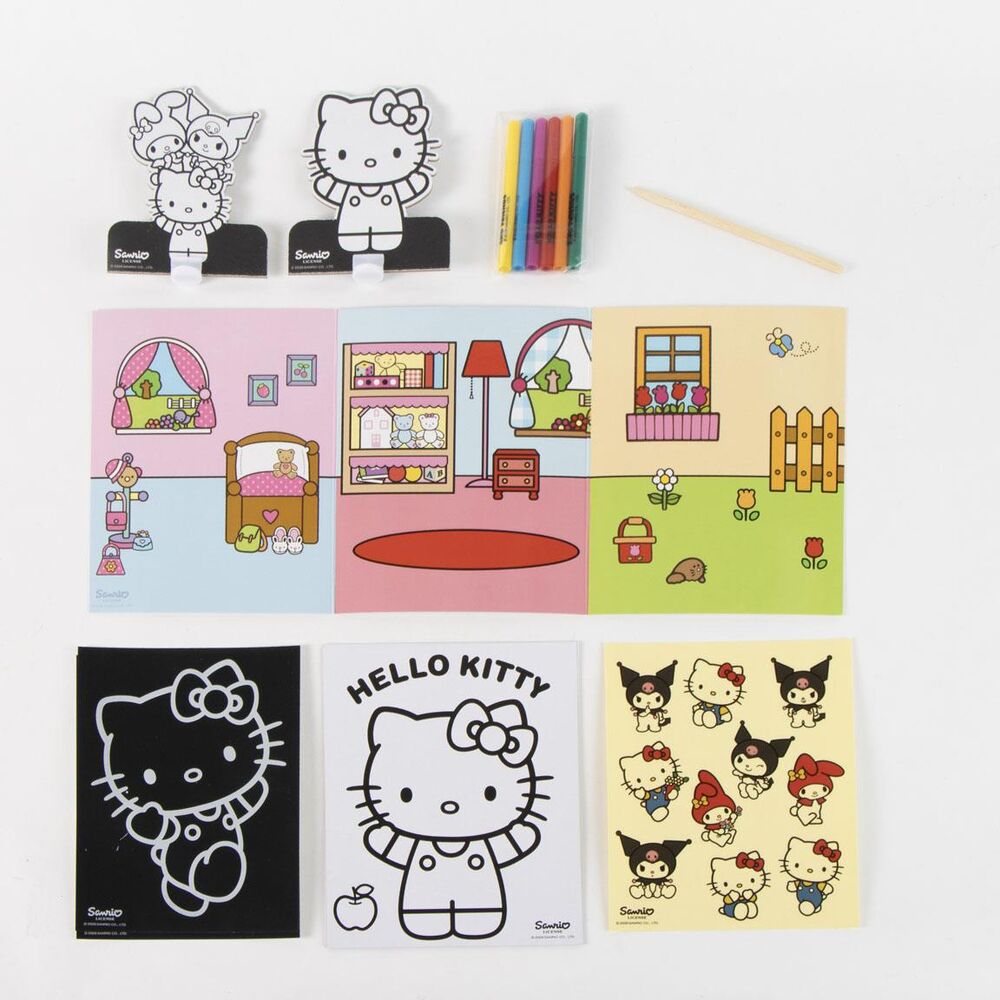 Coloriage Hello Kitty and Friends, vue 2