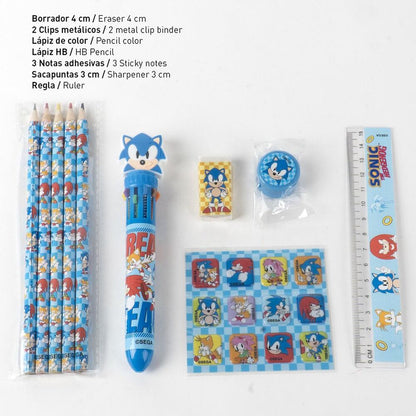Set de papeterie Sonic the Hedgehog, vue 2