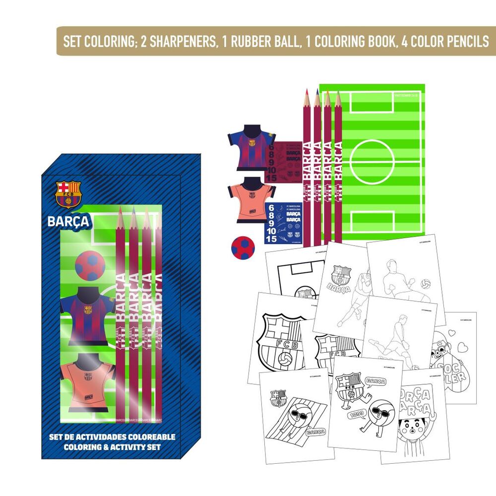 Set de papeterie F.C. Barcelona Colouring