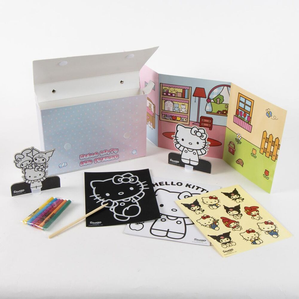 Coloriage Hello Kitty and Friends, vue 3