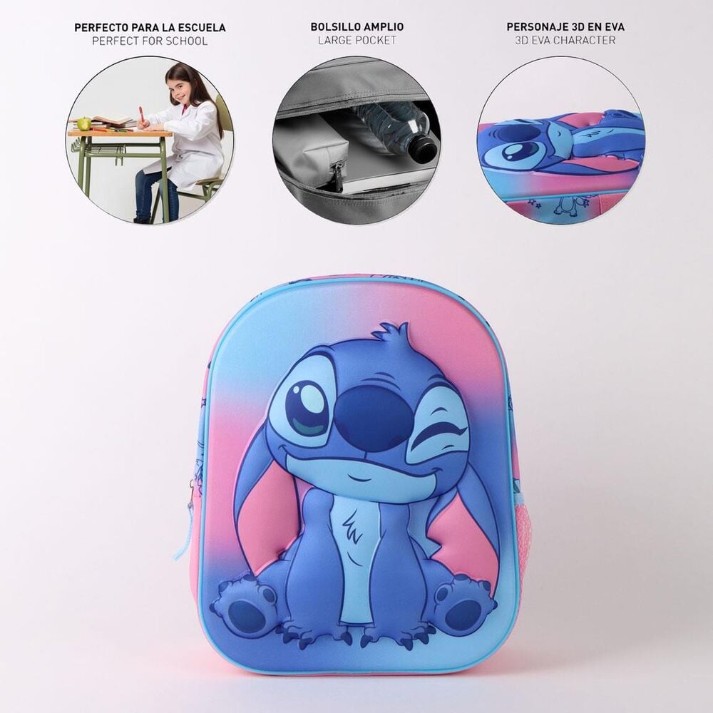 Sac à dos 3D Disney Stitch 30 cm, vue 6
