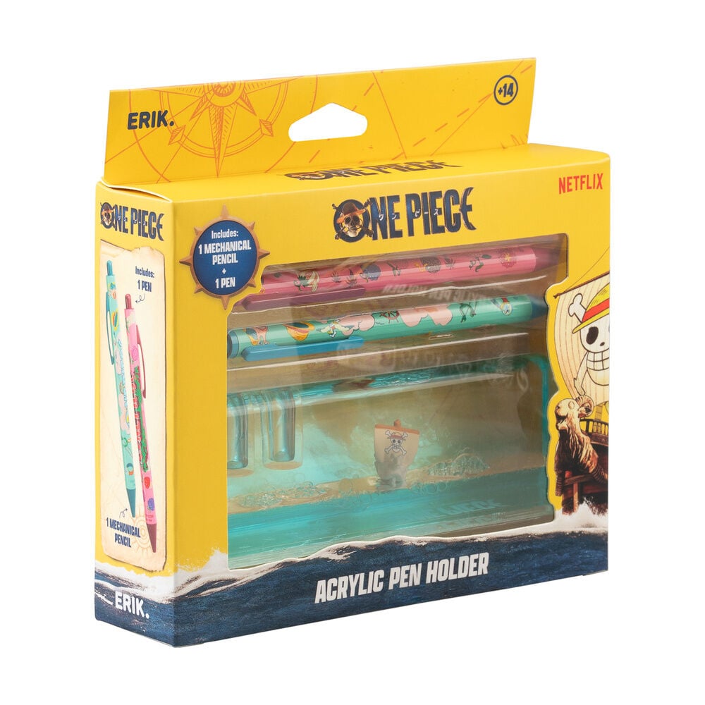 Stylo One Piece Going Merry , and acrylic stand, vue 3