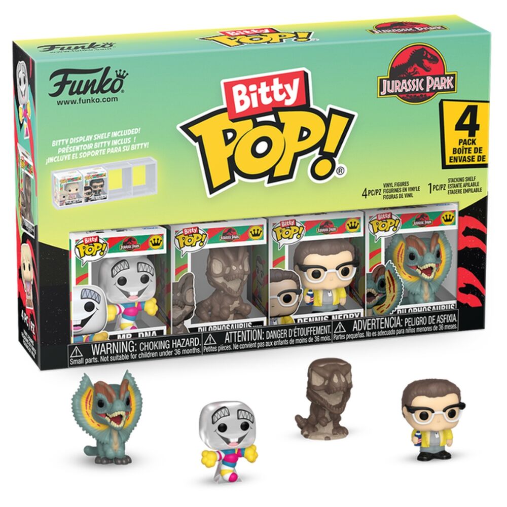 Figurine Funko POP! Blister 4 figuras Bitty POP Jurassic Park Mr. DNA