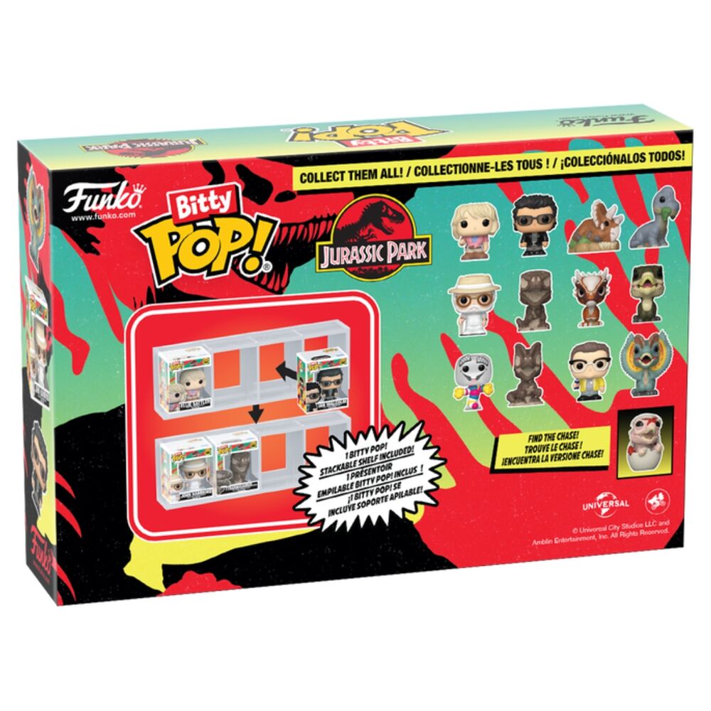 Figurine Funko POP! Blister 4 figuras Bitty POP Jurassic Park Triceratops, vue 2