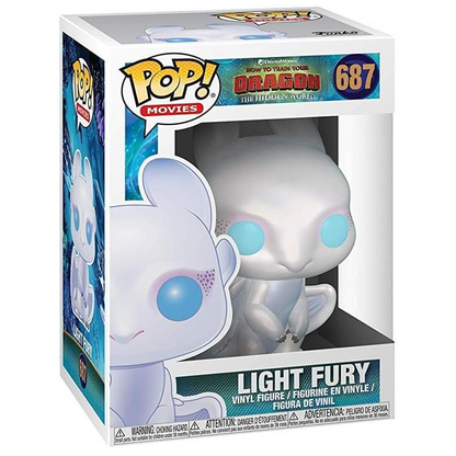 Figurine Funko POP! How to Train your Dragon 3 Light Fury, vue 3