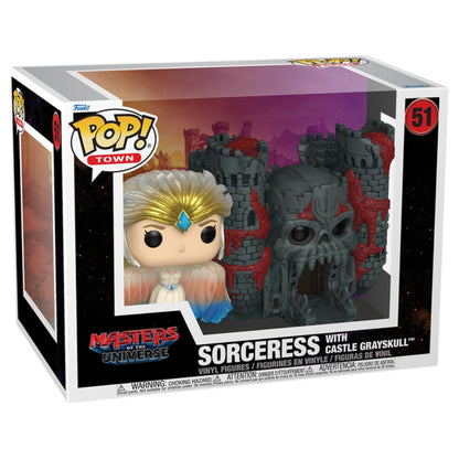 Figurine Funko POP! Town Masters of the Universe Sorceress with Castle Grayskull Live Action