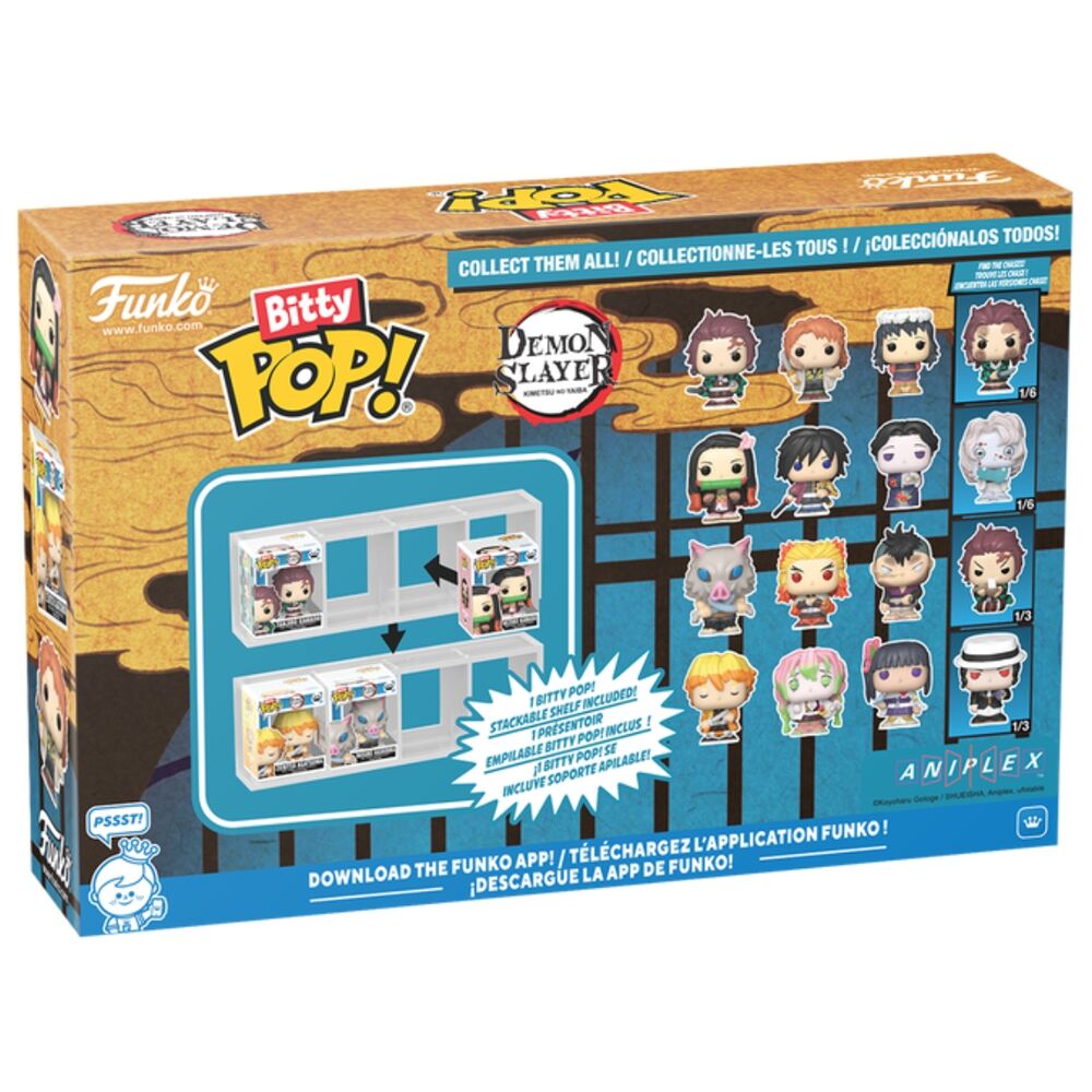 Figurine Funko POP! Blister 4 figuras Bitty POP Demon Slayer Tanjiro, vue 2
