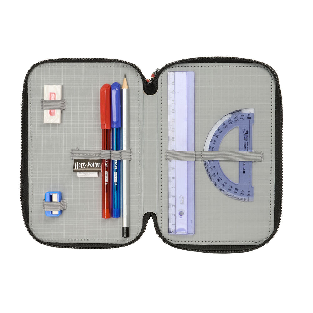 Trousse garnie triple Harry Potter Hogwarts, vue 4