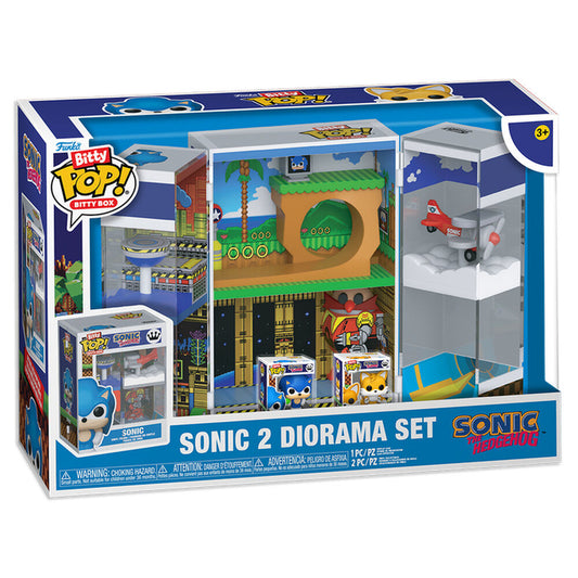 Figurine Funko POP! Bitty POP Boxes Sonic The Hedgehog Sonic 2 diorama Set