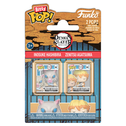 Figurine Funko POP! Blister 2 Bitty POP! Demon Slayer Inosuke & Zenitsu