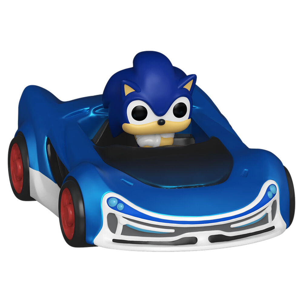 Figurine Funko POP! Bitty POP Ride Sonic The Hedgehog Sonic and Speed Star w/Sonic Lightning, vue 3