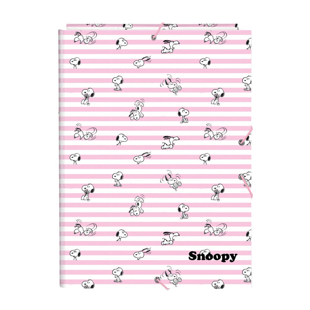 Accessoire scolaire Snoopy A4 cardboard avec flaps