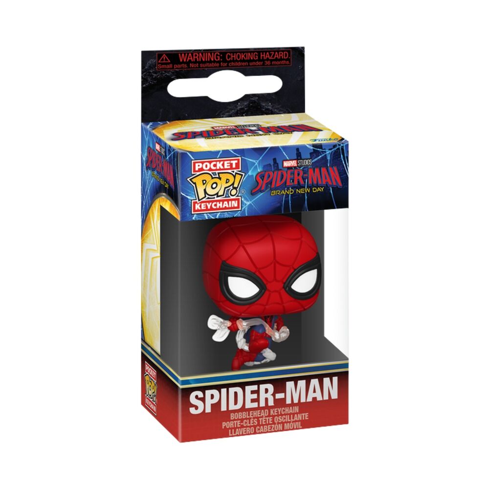 Porte-clés Funko Pocket POP! Marvel Spider Man Brand New Day Spider Man