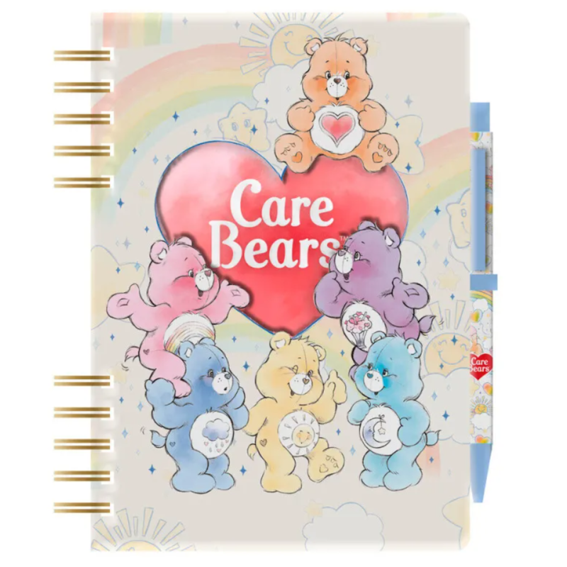 Cahier Care Bears + pen and stickers