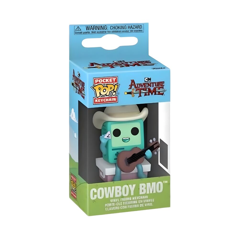Porte-clés Funko Pocket POP! Adventure Time Cowboy BMO with guitar