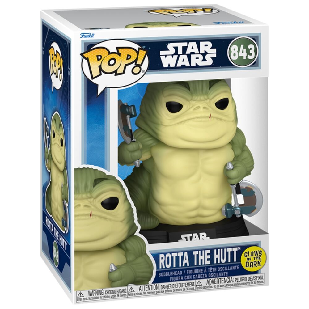Figurine Funko POP! Star Wars: The Mandalorian & Grogu Rotta the Hutt