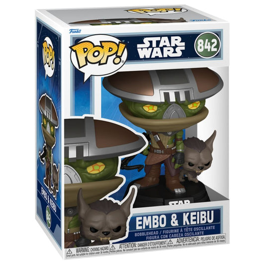 Figurine Funko POP! Star Wars: The Mandalorian & Grogu Embo & Keibu