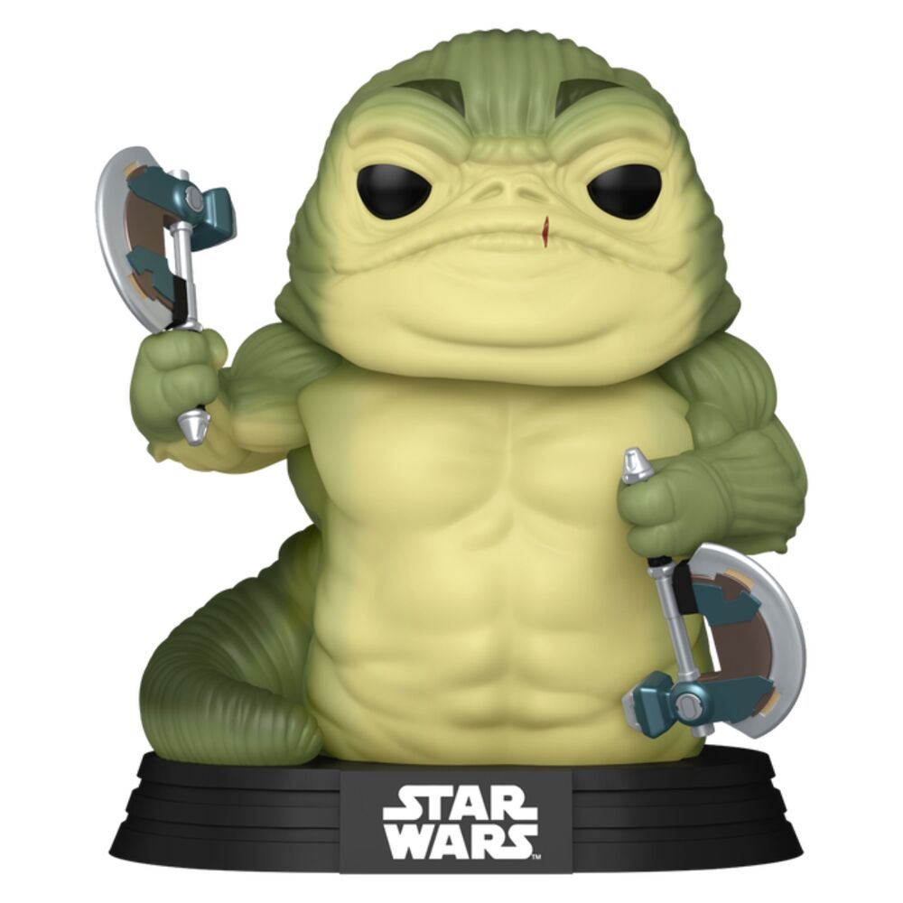 Figurine Funko POP! Star Wars: The Mandalorian & Grogu Rotta the Hutt, vue 2