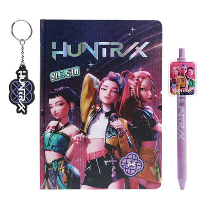 Cahier KPop Demon Hunters avec pen and keychain, vue 2