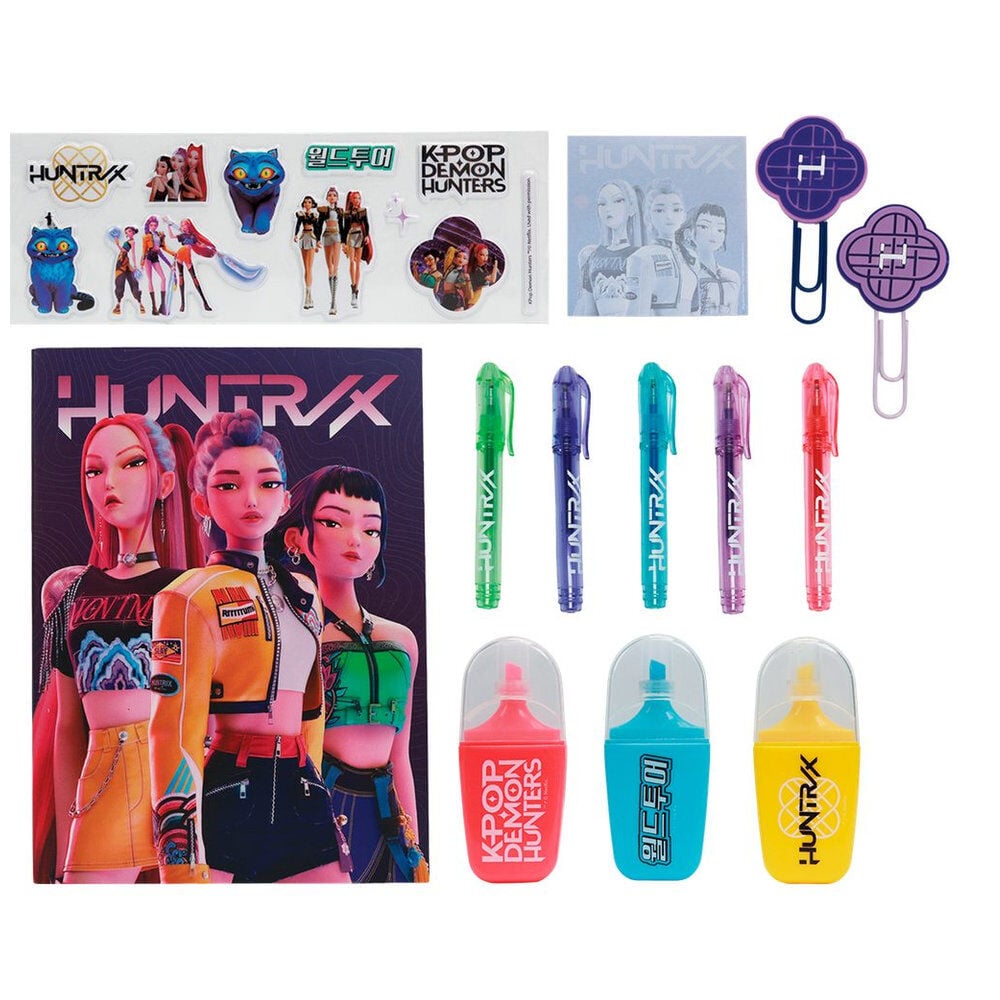Set de papeterie KPop Demon Hunters case avec, vue 2