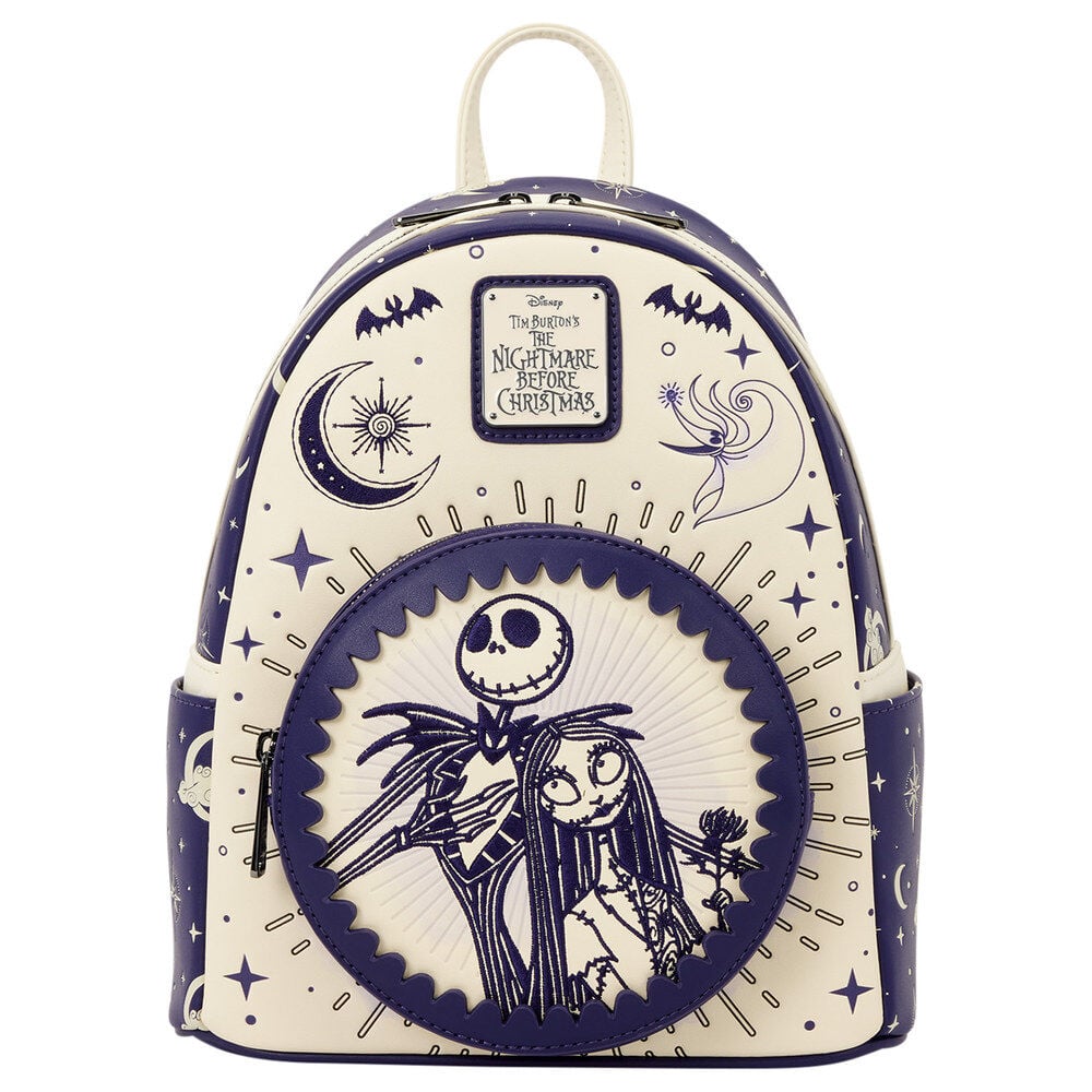 Sac à dos Loungefly Disney Nightmare Before Christmas Jack Skellington & Sally Night Sky 26 cm