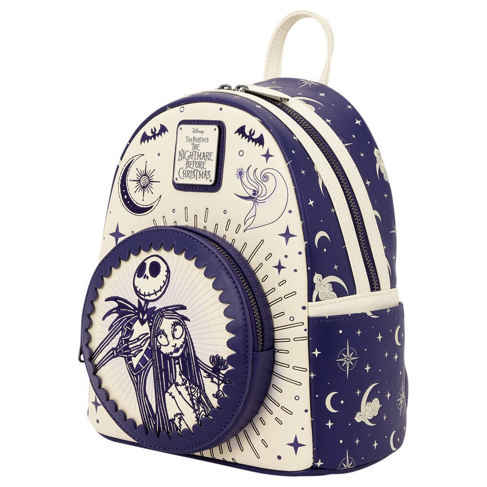 Sac à dos Loungefly Disney Nightmare Before Christmas Jack Skellington & Sally Night Sky 26 cm, vue 4