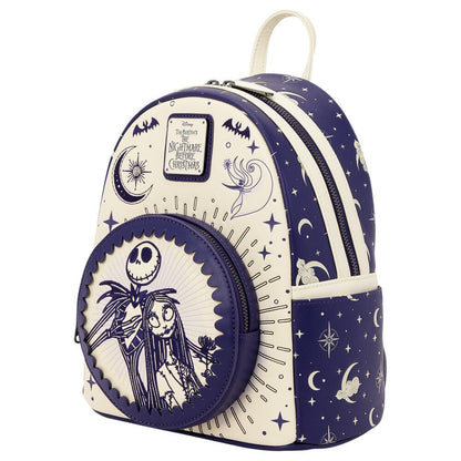 Sac à dos Loungefly Disney Nightmare Before Christmas Jack Skellington & Sally Night Sky 26 cm, vue 4
