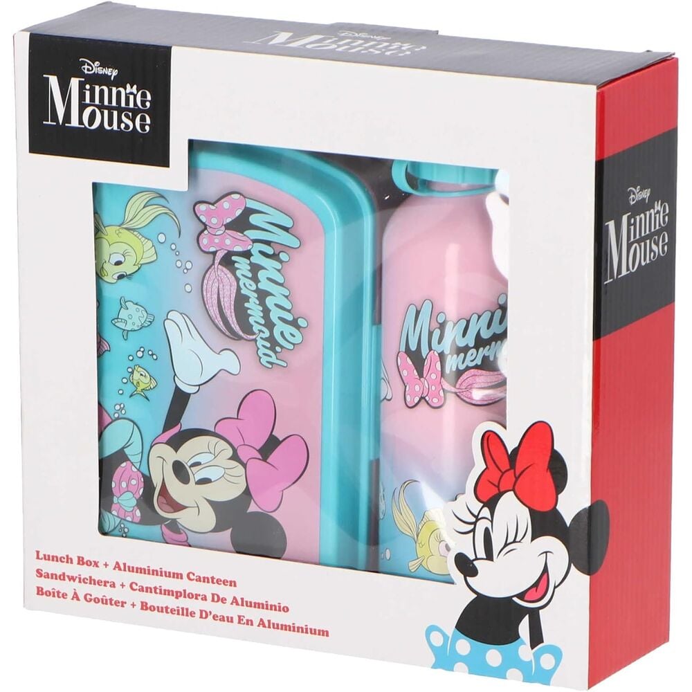 Sac à goûter en aluminium Disney Minnie + aluminium bottle set, vue 3