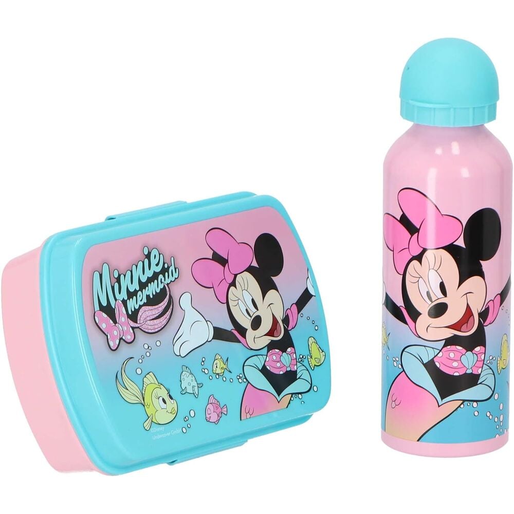 Sac à goûter en aluminium Disney Minnie + aluminium bottle set, vue 2