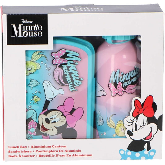 Sac à goûter en aluminium Disney Minnie + aluminium bottle set