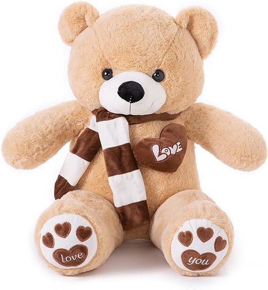 Peluche géante ours brun