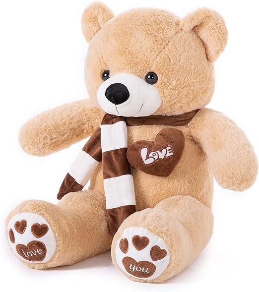 Peluche géante ours brun