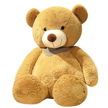 ours en peluche géant et son foulard