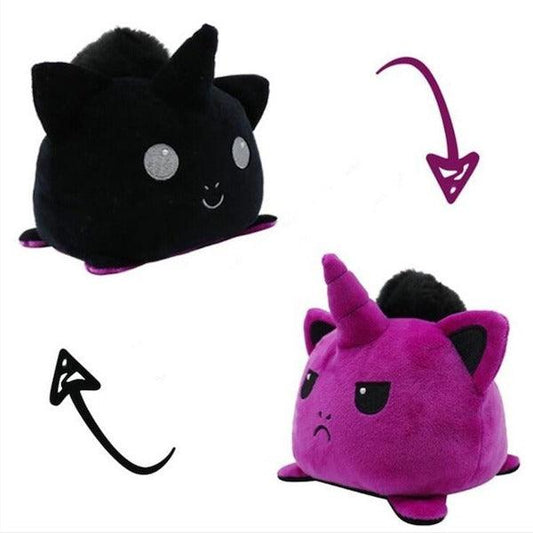 Peluche Réversible Baleine Grincheuse