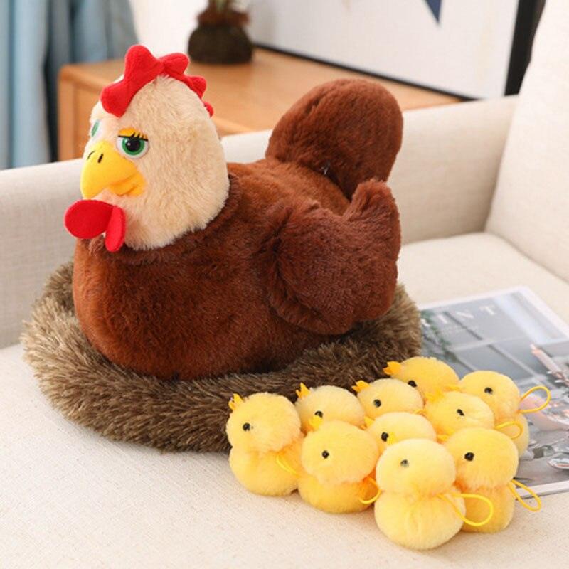Kuscheltier Hühnerfamilie Kawaii