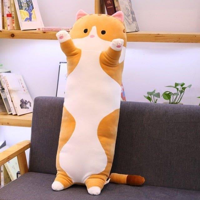 peluche-chat-allonge-roux
