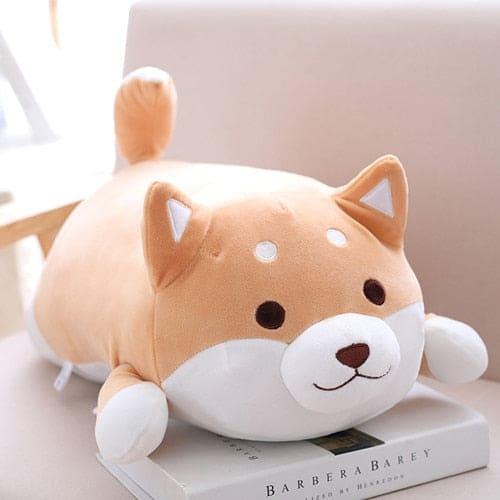 peluche-chien-allonge-roux