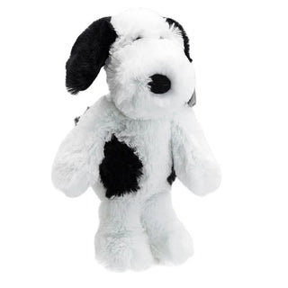 Peluche Chien Noir et Blanc