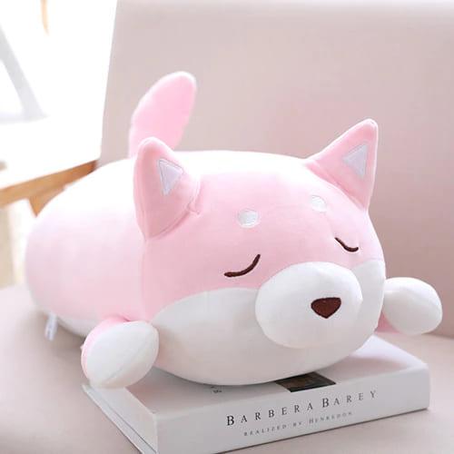 peluche-chien-shiba-inu-rose